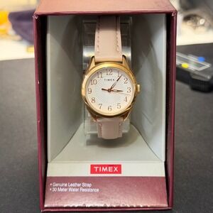 Timex Watch Womens 28mm Pink Leather Strap TW2T66500JT Classics Analog Watch